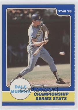 1986 Star Dale Murphy Baseball's Best Panel Set - [Base] - Separated From Panel #4 - Dale Murphy Championship Series Stats
