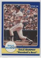 Dale Murphy Puzzle Back (post-swing bat in front about to break for first)