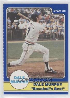 1986 Star Dale Murphy Baseball's Best Panel Set - [Base] - Separated From Panel #DMFS - Dale Murphy Puzzle Back (swing followthrough bat over shoulder)