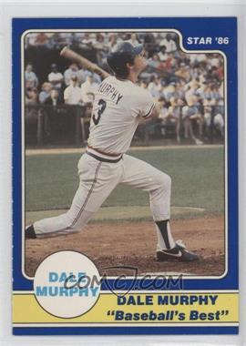 1986 Star Dale Murphy Baseball's Best Panel Set - [Base] - Separated From Panel #DMFS - Dale Murphy Puzzle Back (swing followthrough bat over shoulder)