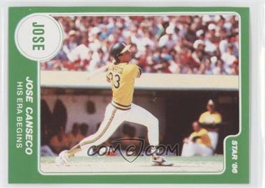 1986 Star Jose Canseco Stickers - [Base] #_JOCA.12 - Jose Canseco (His Era Begins; Gold Uniform)