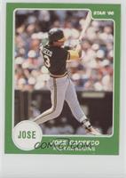 Jose Canseco (His Era Begins; Green Jersey; Batting Follow-Through)