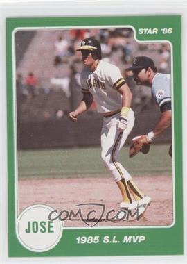 1986 Star Jose Canseco Stickers - [Base] #_JOCA.3 - Jose Canseco (1985 S.L. MVP)