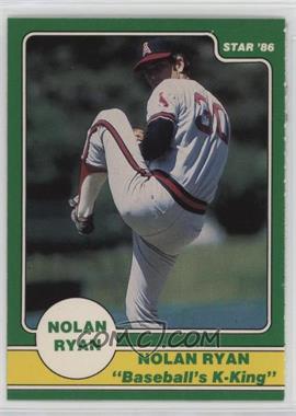 1986 Star Nolan Ryan Panel Set - [Base] - Separated From Panel #NR.7 - Nolan Ryan