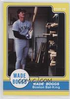 Wade Boggs Boston Bat-King In Dugout