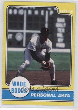 1986 Star Wade Boggs Stickers Panel Set - [Base] - Singles #WBPD - Wade Boggs Personal Data