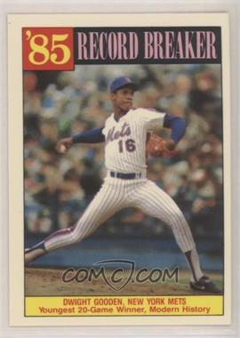 1986 Topps - [Base] - Collector's Edition (Tiffany) #202 - Record Breaker - Dwight Gooden