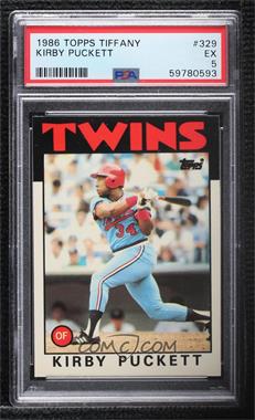 1986 Topps - [Base] - Collector's Edition (Tiffany) #329 - Kirby Puckett [PSA 5 EX]