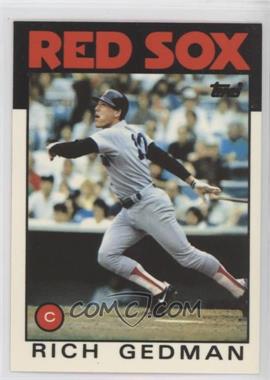1986 Topps - [Base] - Collector's Edition (Tiffany) #375 - Rich Gedman