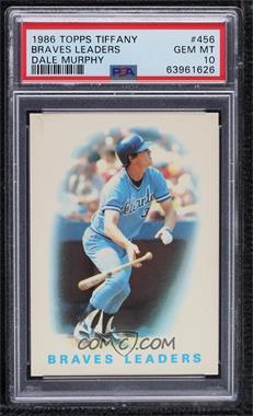 1986 Topps - [Base] - Collector's Edition (Tiffany) #456 - Dale Murphy [PSA 10 GEM MT]