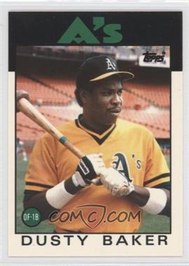 1986 Topps - [Base] - Collector's Edition (Tiffany) #645 - Dusty Baker