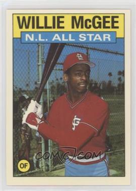 1986 Topps - [Base] - Collector's Edition (Tiffany) #707 - All Star - Willie McGee