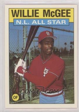 1986 Topps - [Base] - Collector's Edition (Tiffany) #707 - All Star - Willie McGee