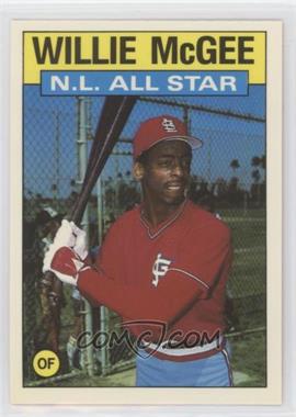 1986 Topps - [Base] - Collector's Edition (Tiffany) #707 - All Star - Willie McGee