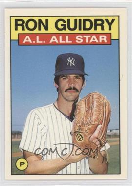 1986 Topps - [Base] - Collector's Edition (Tiffany) #721 - All Star - Ron Guidry