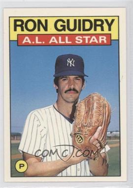 1986 Topps - [Base] - Collector's Edition (Tiffany) #721 - All Star - Ron Guidry