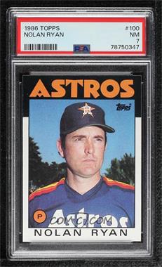 1986 Topps - [Base] #100 - Nolan Ryan [PSA 7 NM]