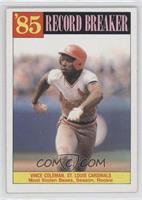 Record Breaker - Vince Coleman [Noted]