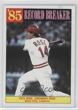 1986 Topps - [Base] #206 - Record Breaker - Pete Rose