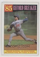 Record Breaker - Fernando Valenzuela [EX to NM]