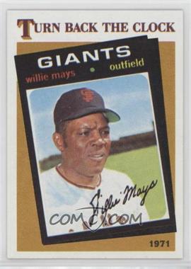 1986 Topps - [Base] #403 - Turn Back the Clock - Willie Mays