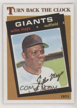 1986 Topps - [Base] #403 - Turn Back the Clock - Willie Mays