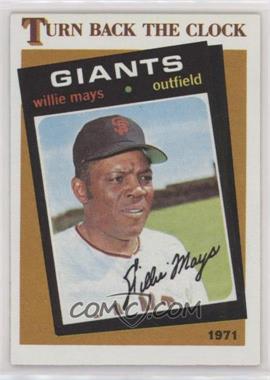 1986 Topps - [Base] #403 - Turn Back the Clock - Willie Mays