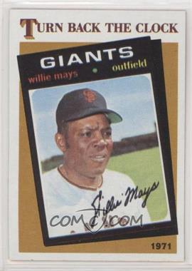 1986 Topps - [Base] #403 - Turn Back the Clock - Willie Mays