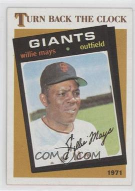 1986 Topps - [Base] #403 - Turn Back the Clock - Willie Mays