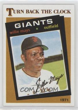 1986 Topps - [Base] #403 - Turn Back the Clock - Willie Mays