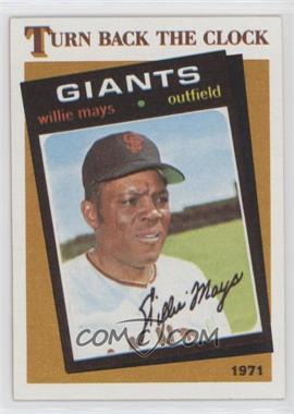 1986 Topps - [Base] #403 - Turn Back the Clock - Willie Mays