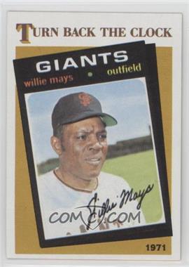 1986 Topps - [Base] #403 - Turn Back the Clock - Willie Mays