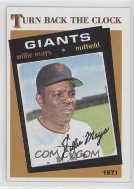 1986 Topps - [Base] #403 - Turn Back the Clock - Willie Mays