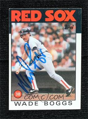 1986 Topps - [Base] #510 - Wade Boggs [JSA Certified COA Sticker]