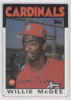 1986 Topps - [Base] #580 - Willie McGee [Good to VG‑EX]