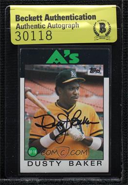 1986 Topps - [Base] #645 - Dusty Baker [BAS Authentic]