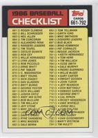 Checklist 661-792