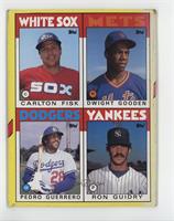 Carlton Fisk, Dwight Gooden, Pedro Guerrero, Ron Guidry [Poor to Fair]