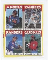 Reggie Jackson, Don Mattingly, Oddibe McDowell, Willie McGee [Good to …