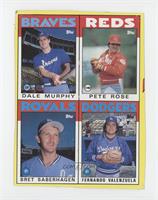 Dale Murphy, Pete Rose, Bret Saberhagen, Fernando Valenzuela [Poor to …