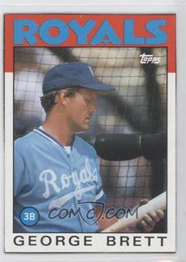 1986 Topps - Wax Box Bottom #C - George Brett