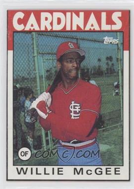 1986 Topps - Wax Box Bottom #L - Willie McGee [EX to NM]