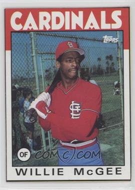 1986 Topps - Wax Box Bottom #L - Willie McGee