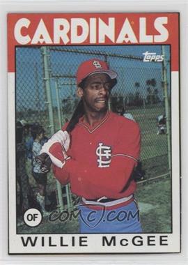 1986 Topps - Wax Box Bottom #L - Willie McGee