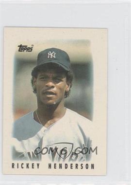 1986 Topps League Leader Minis - [Base] #27 - Rickey Henderson