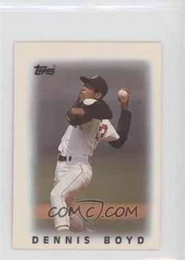 1986 Topps League Leader Minis - [Base] #4 - Oil Can Boyd