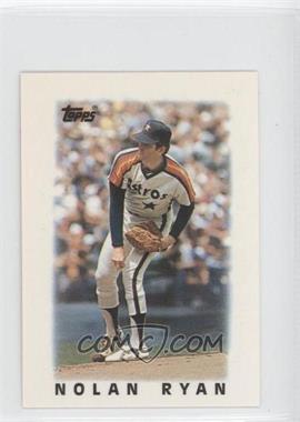 1986 Topps League Leader Minis - [Base] #43 - Nolan Ryan