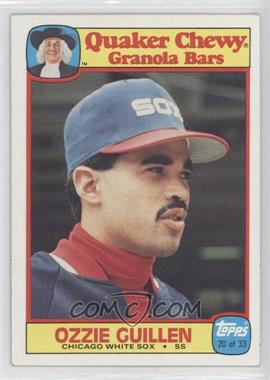 1986 Topps Quaker Chewy Granola Bars - Food Issue [Base] #20 - Ozzie Guillen