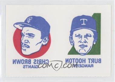 1986 Topps Tattoos - [Base] #_BHDD - Chris Brown, Burt Hooton, Ron Davis, Glenn Davis