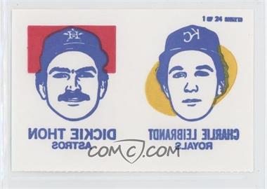 1986 Topps Tattoos - [Base] #_DTCL - Dickie Thon, Charlie Leibrandt